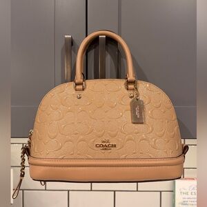 Coach Signature Debossed Mini Sierra Satchel